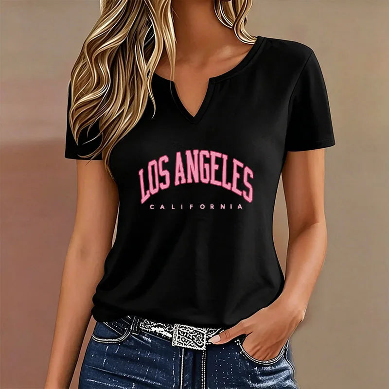 Los Angeles V-Neck T-Shirt