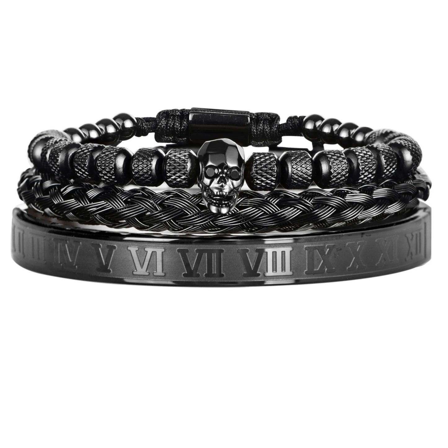 Trendy Skeleton Bead Bracelet