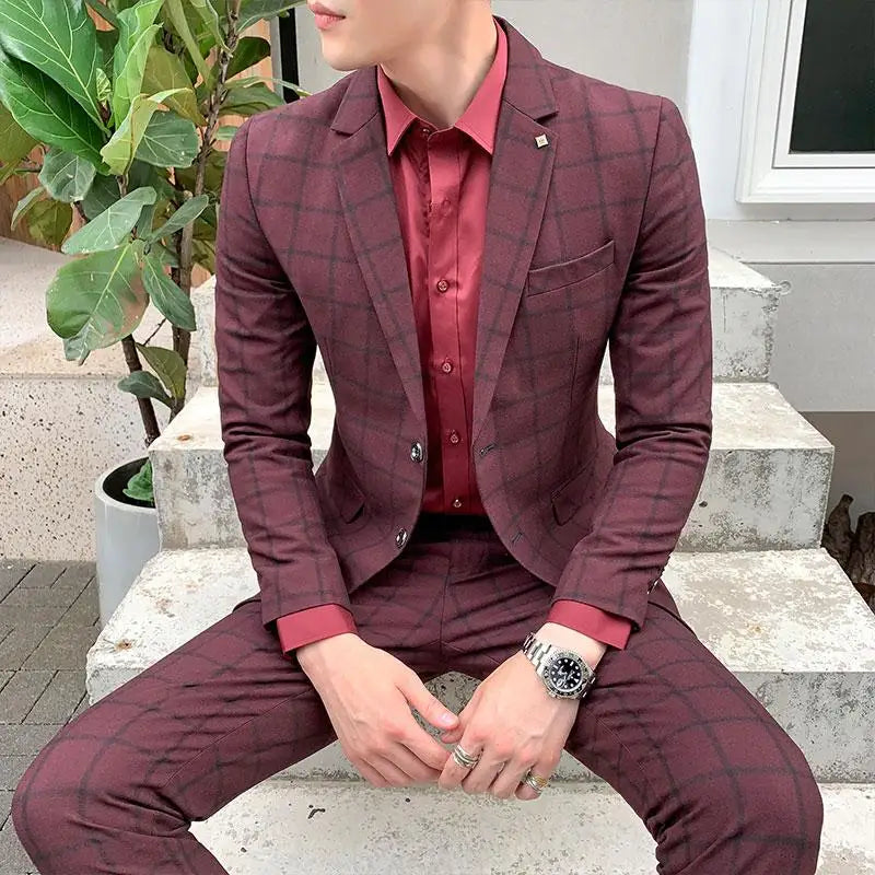 Boutique Slim-Fit Business Suit Set