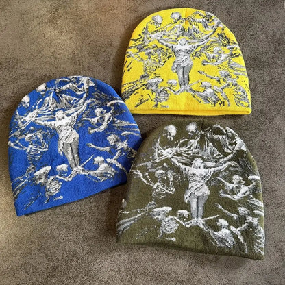 Elastic Jacquard Beanie