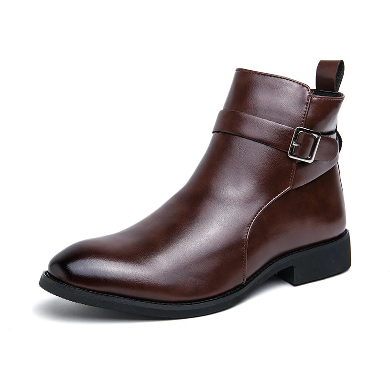 Leather Waterproof Riding Boots