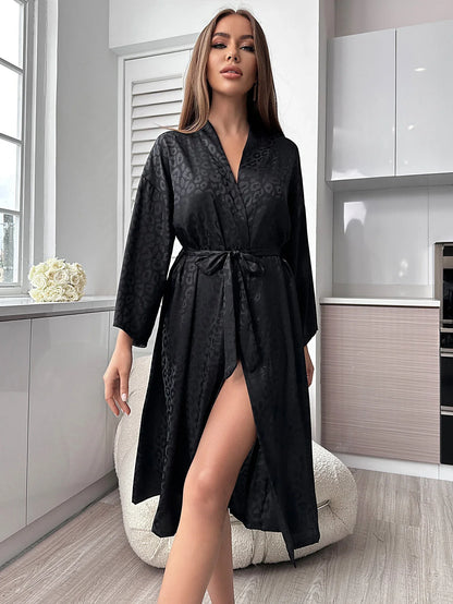 Leopard Print Night Robe