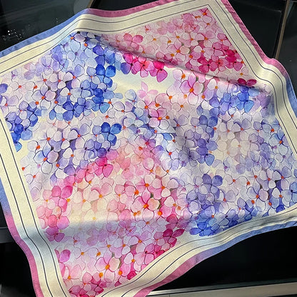 Floral Silk 53cm Square Scarf