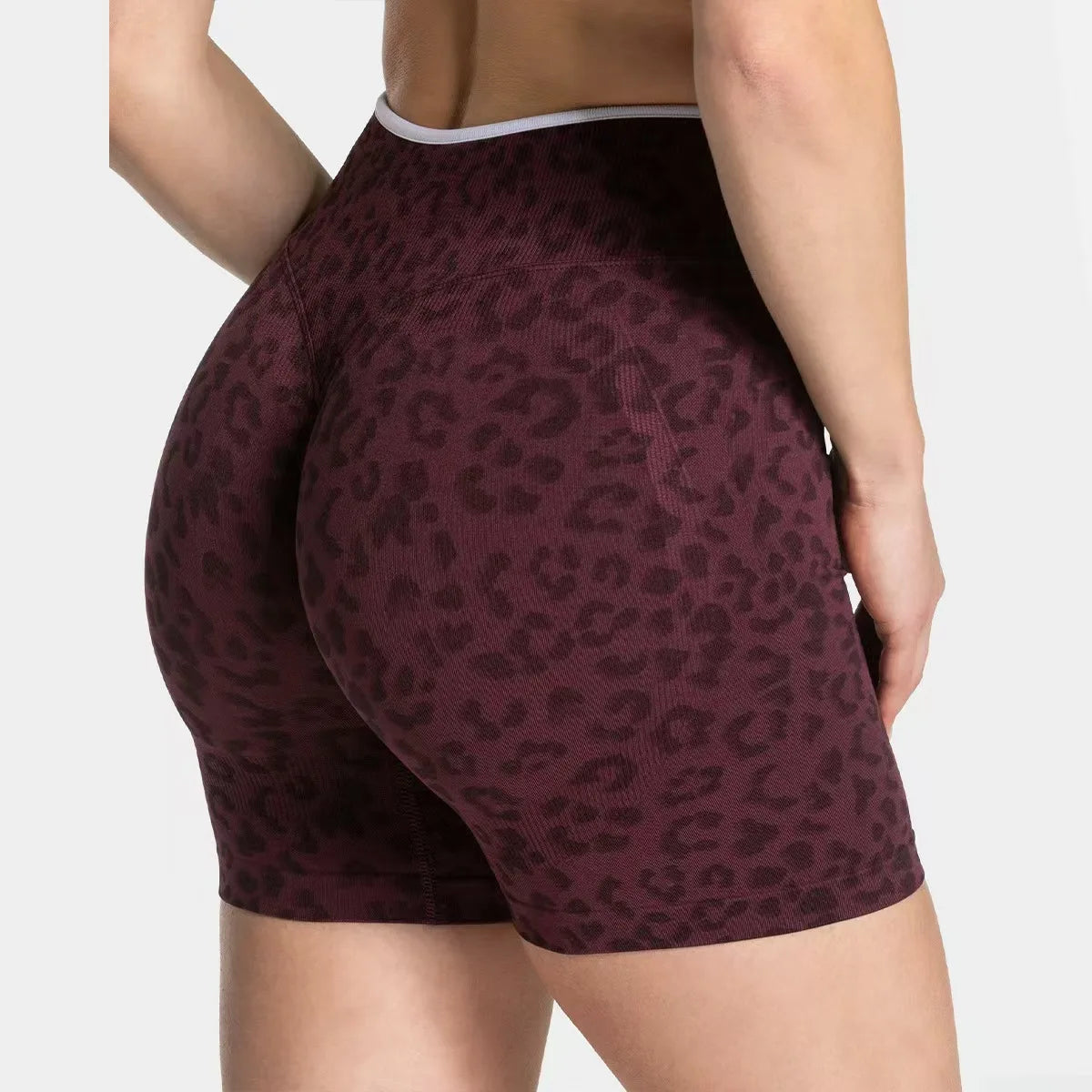 Leopard Seamless Yoga Shorts