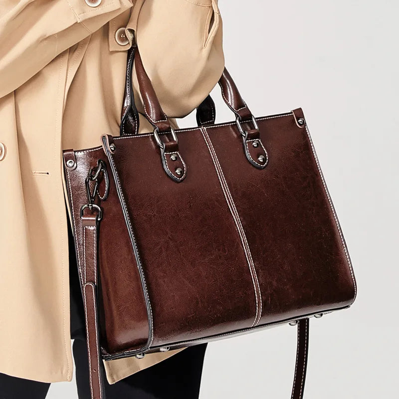 Genuine Leather Tote Bag