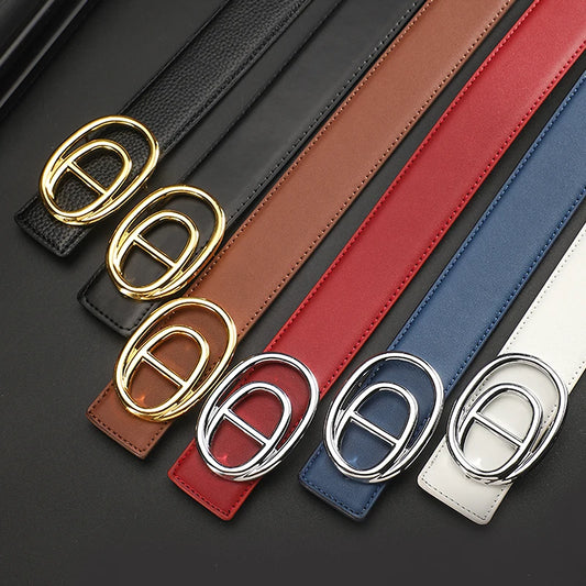 Faux Leather Jeans Belt