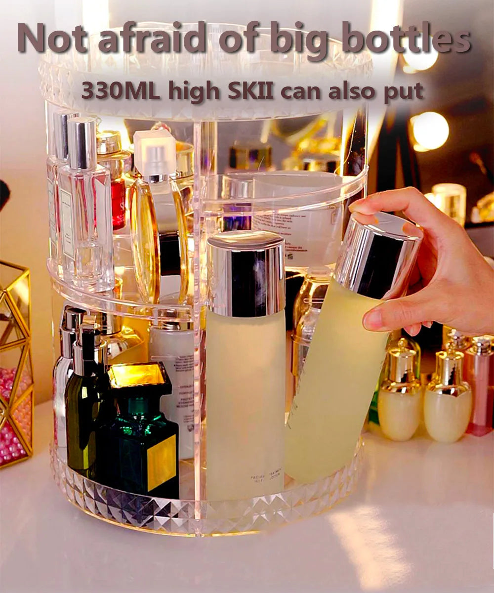 360° Rotating Makeup Organizer