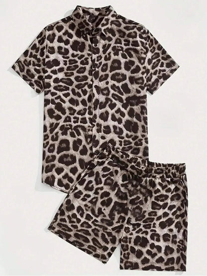 Leopard Zebra Print Leisure Suit