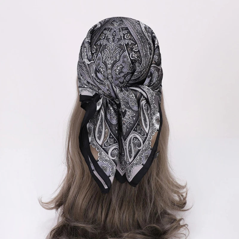 Satin Silk Feeling Hair Scarf