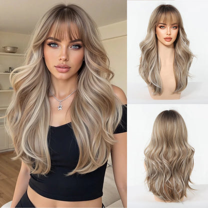 Ombre Wavy Blonde Wig