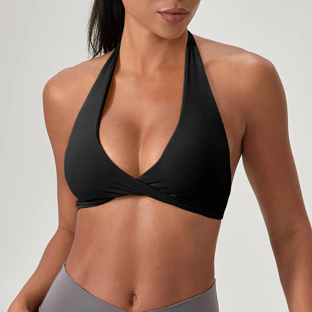 Halter Back Wire-Free Bra