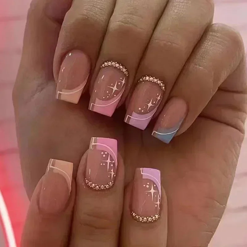 Green Leopard Press On Nails