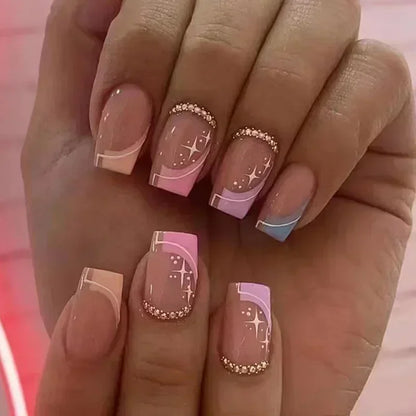 Green Leopard Press On Nails