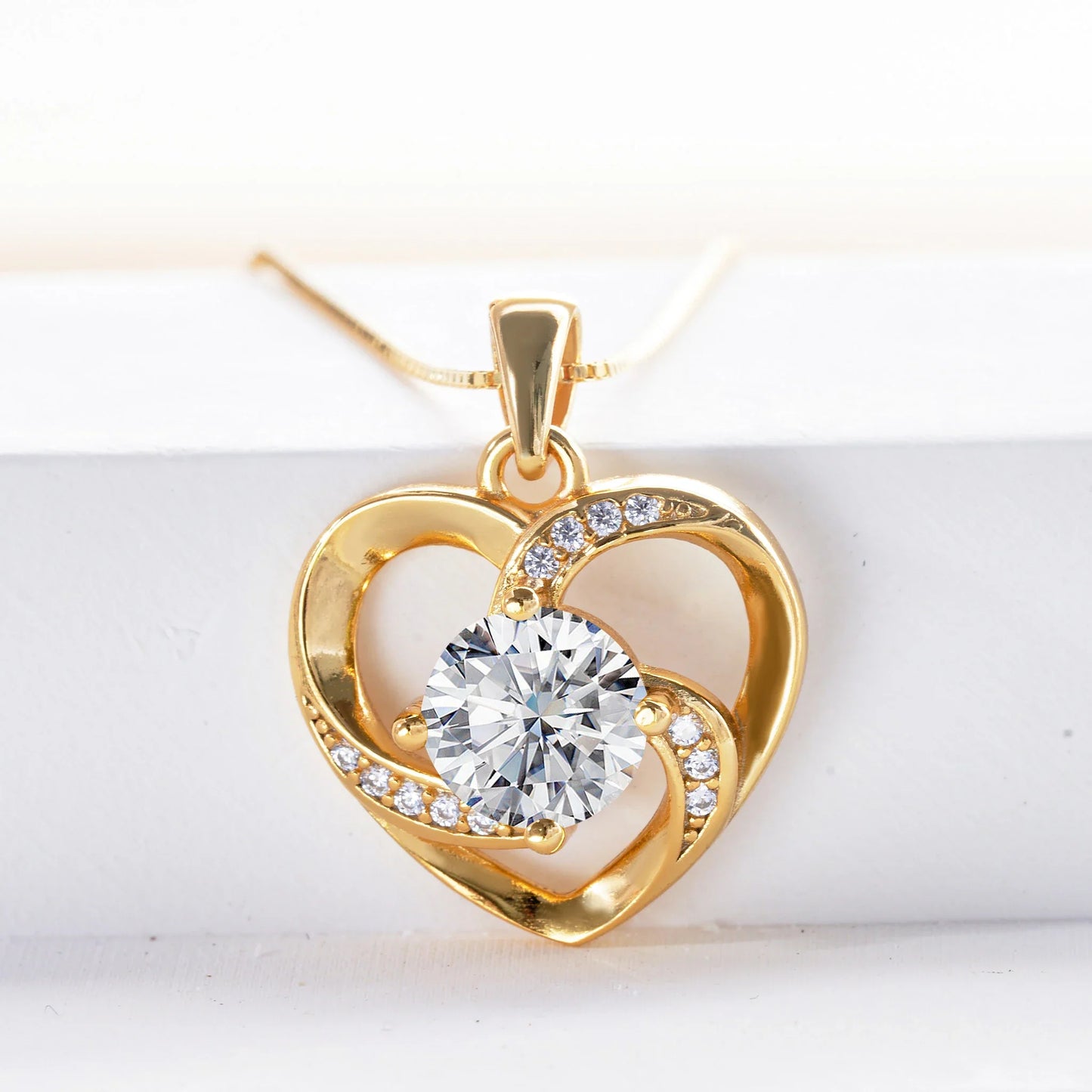 Moissanite Heart Necklace