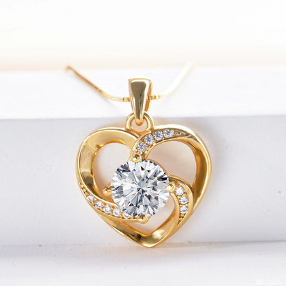 Moissanite Heart Necklace