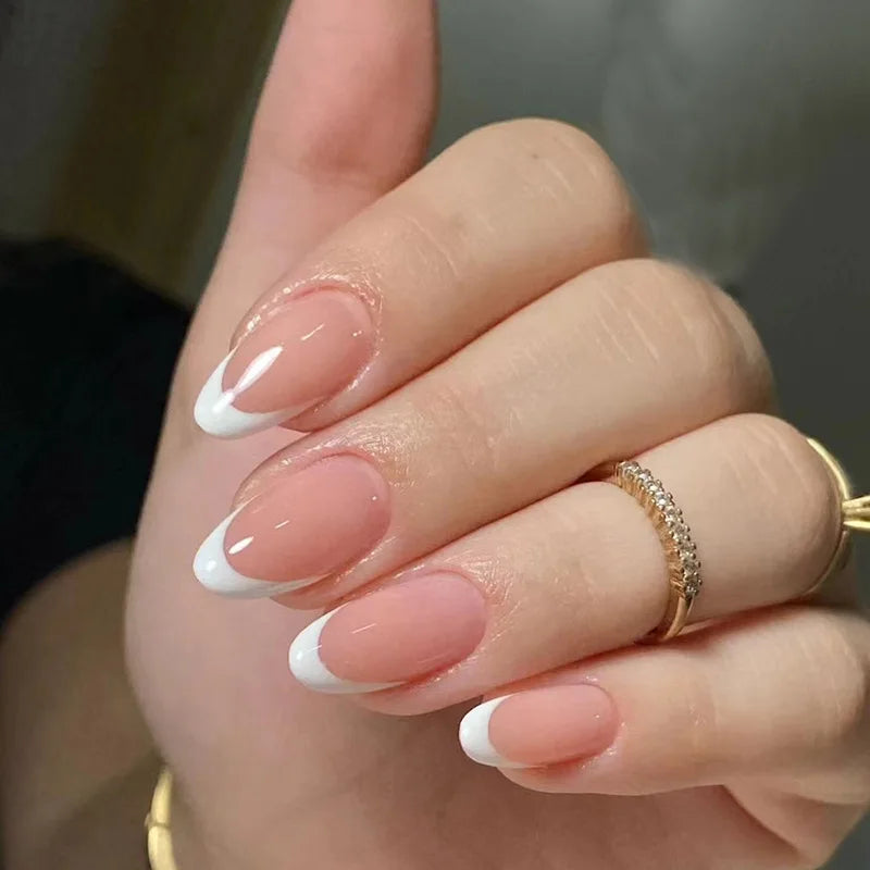 Wine Red Almond Press On Nails