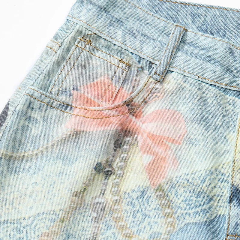Elfsack Sea Shell Print Jeans