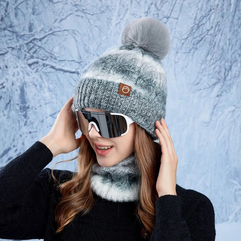 Knit Hat and Scarf Set