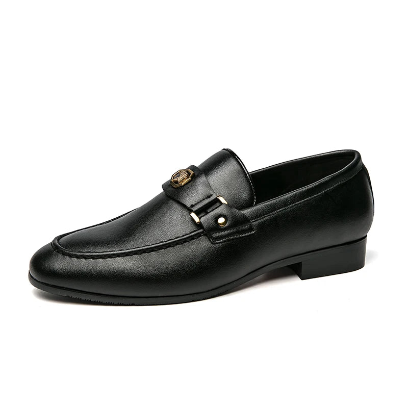 Black PU Slip-on Loafers