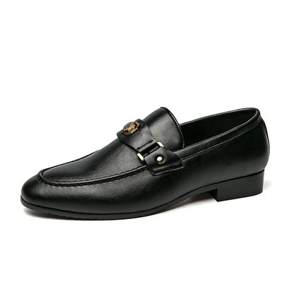 Black PU Slip-on Loafers
