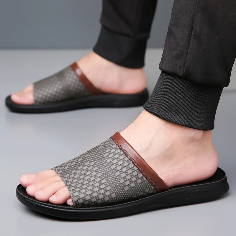 Tan PU Summer Shoes