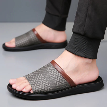 Tan PU Summer Shoes