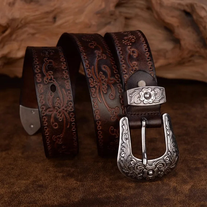 Embossed Cowboy Belt