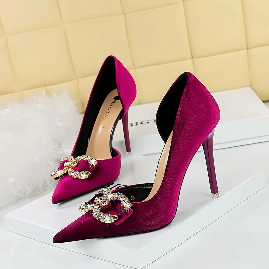 Pink Crystal Party Pumps