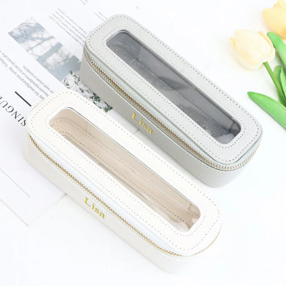 Personalized PU Makeup Brush Case