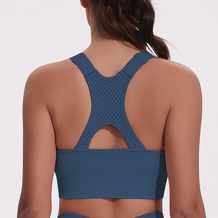 Hollow-Out Backless Sports Bra