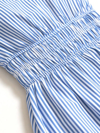 Bow-Detail Butterfly-Sleeve Maxi Dress