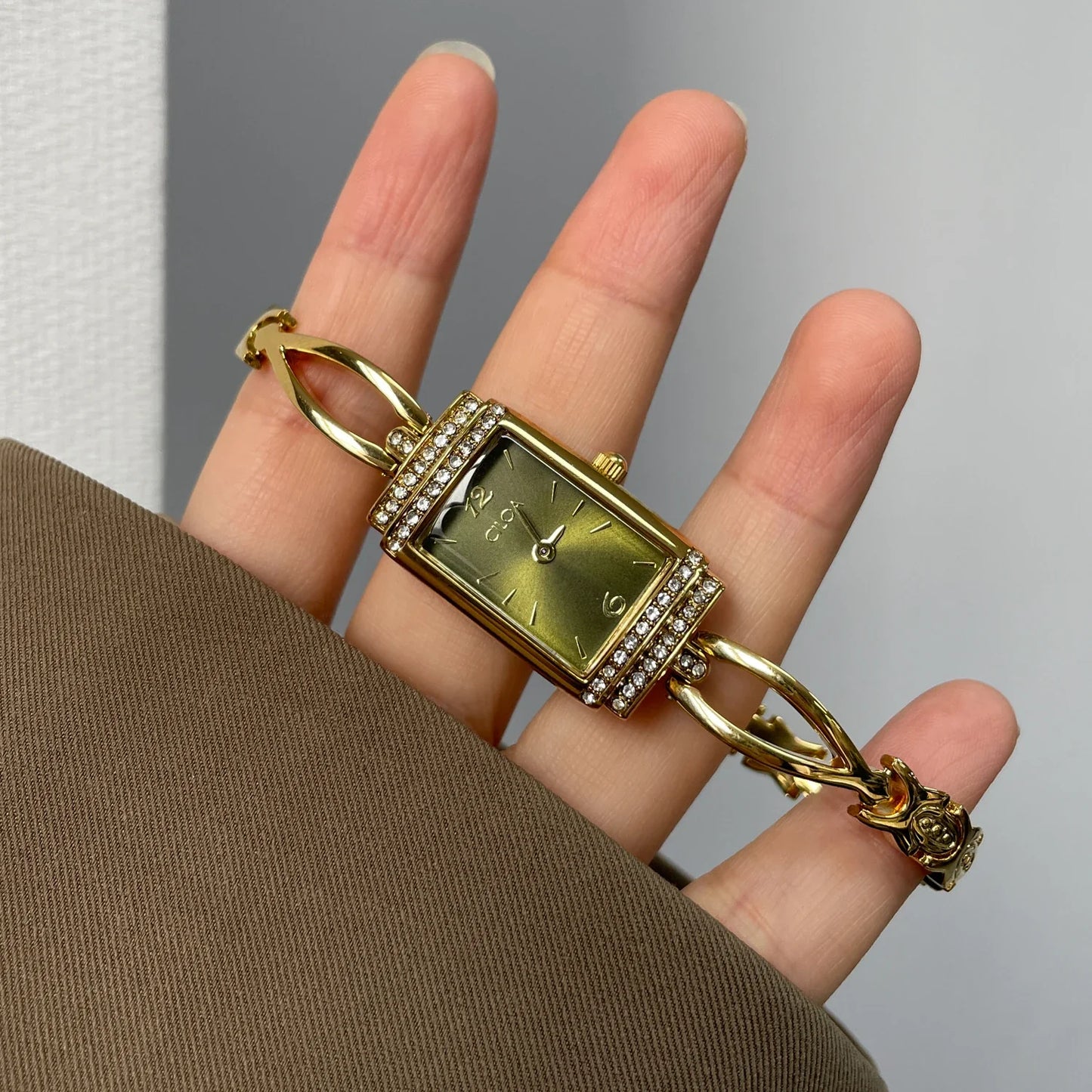 Green Square Watch