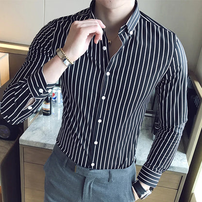 Striped Wedding Dress Shirt