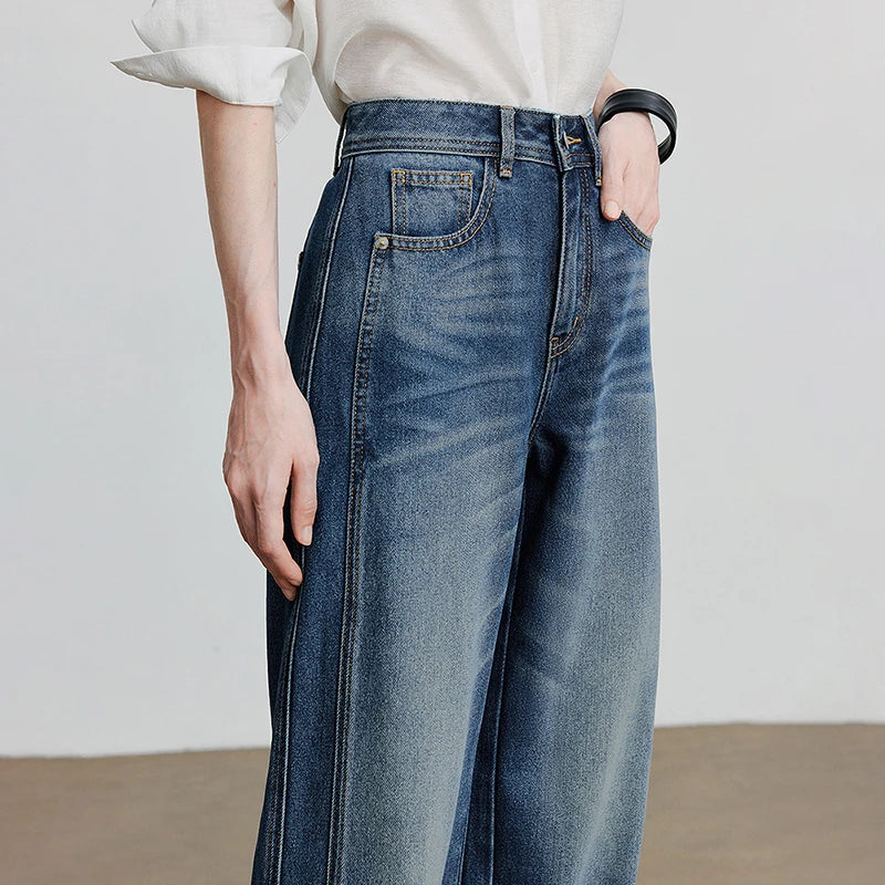 Toyouth Puff Splicing Jeans