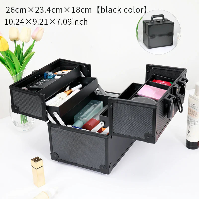 Aluminum Makeup Train Case