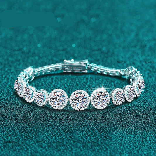 D Color Moissanite Tennis Bracelet