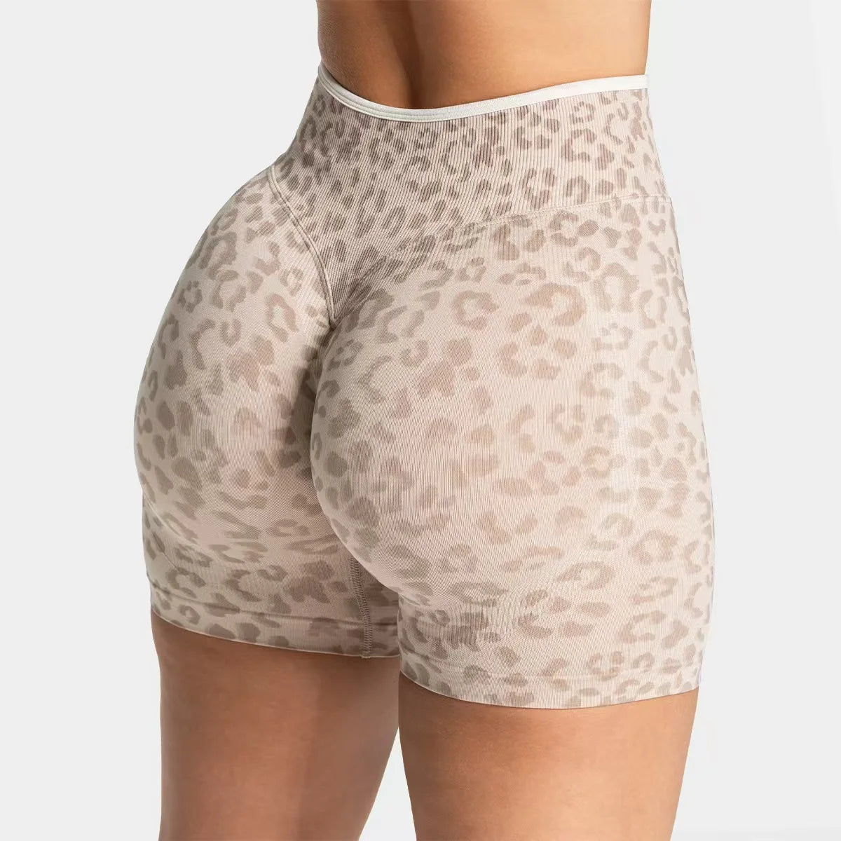 Leopard Seamless Yoga Shorts