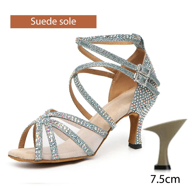 Rhinestone Latin Dance Shoes