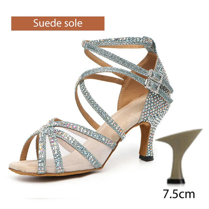 Rhinestone Latin Dance Shoes