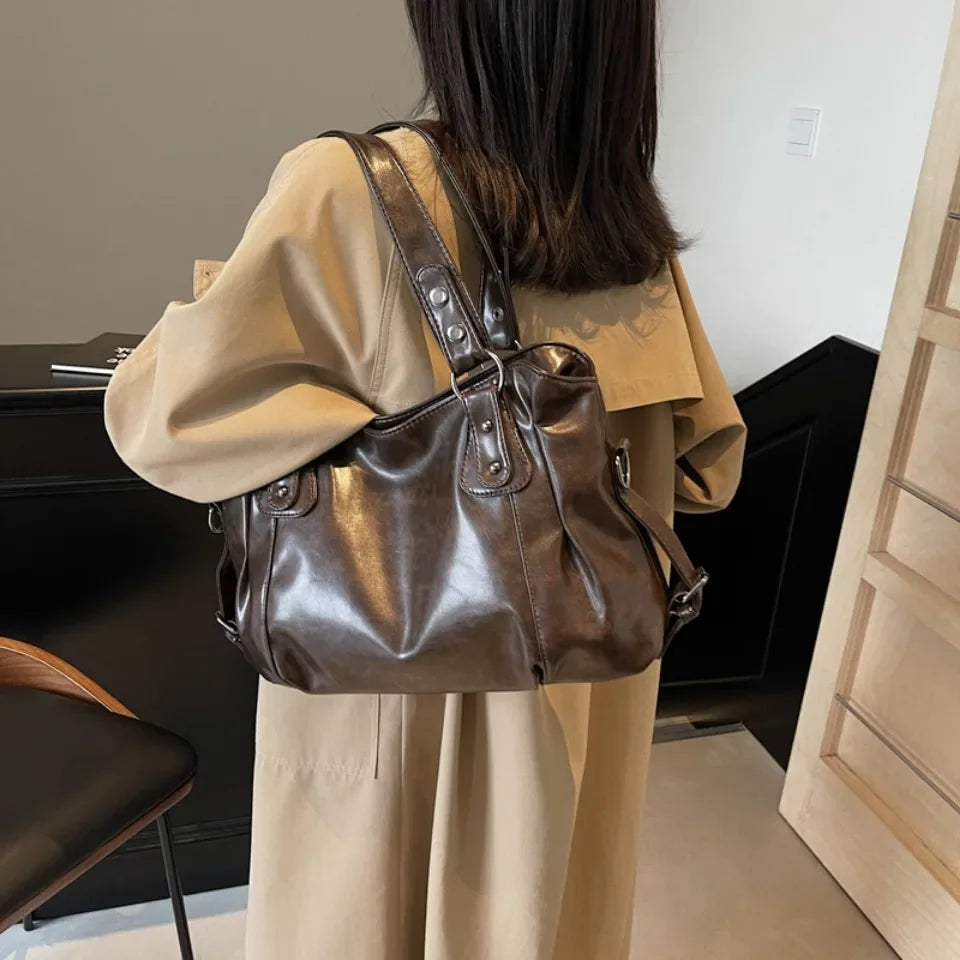 Retro Shoulder Tote Bag