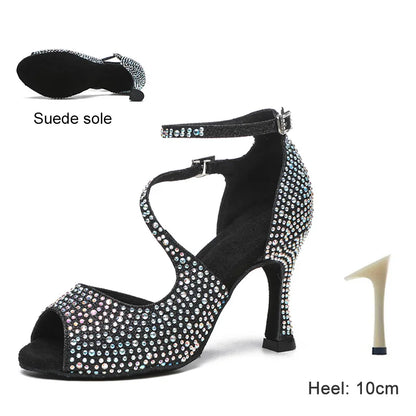 Rhinestone Latin Dance Shoes