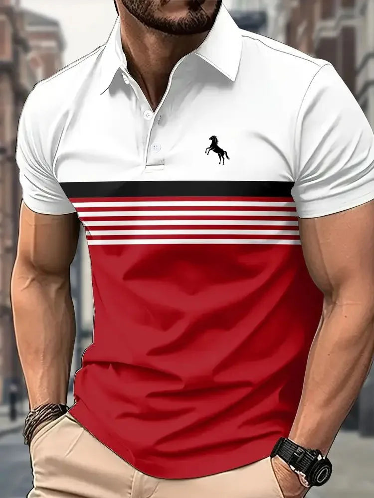 Casual Printed Polo Shirt