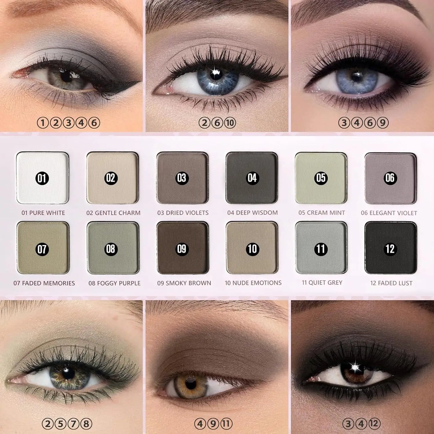 12 Color Eyeshadow Palette