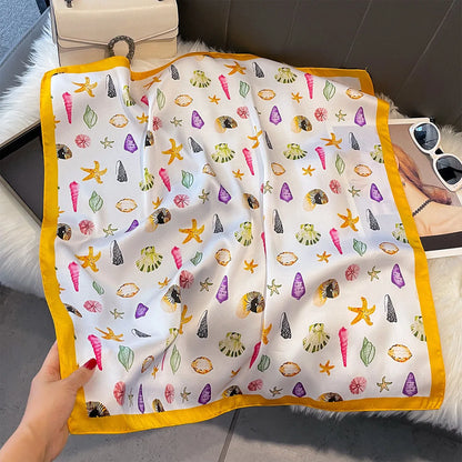 Fruit Print Korean Square Scarf