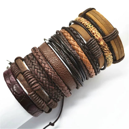 Leather Wrap Rope Bracelet