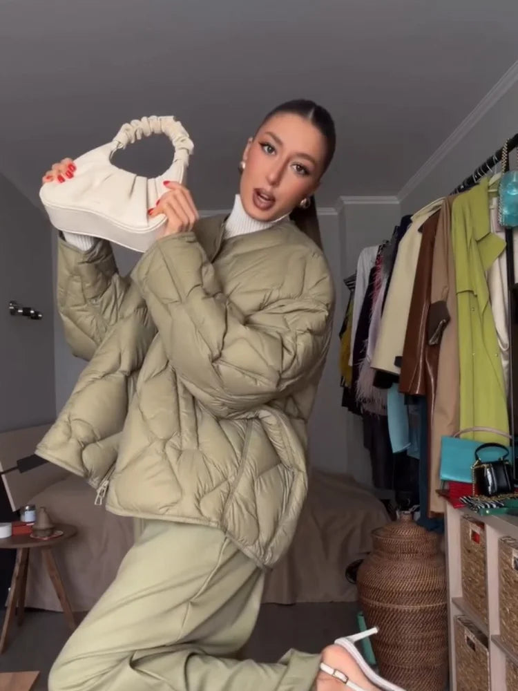 Diamond Quilted Puffer Jacket