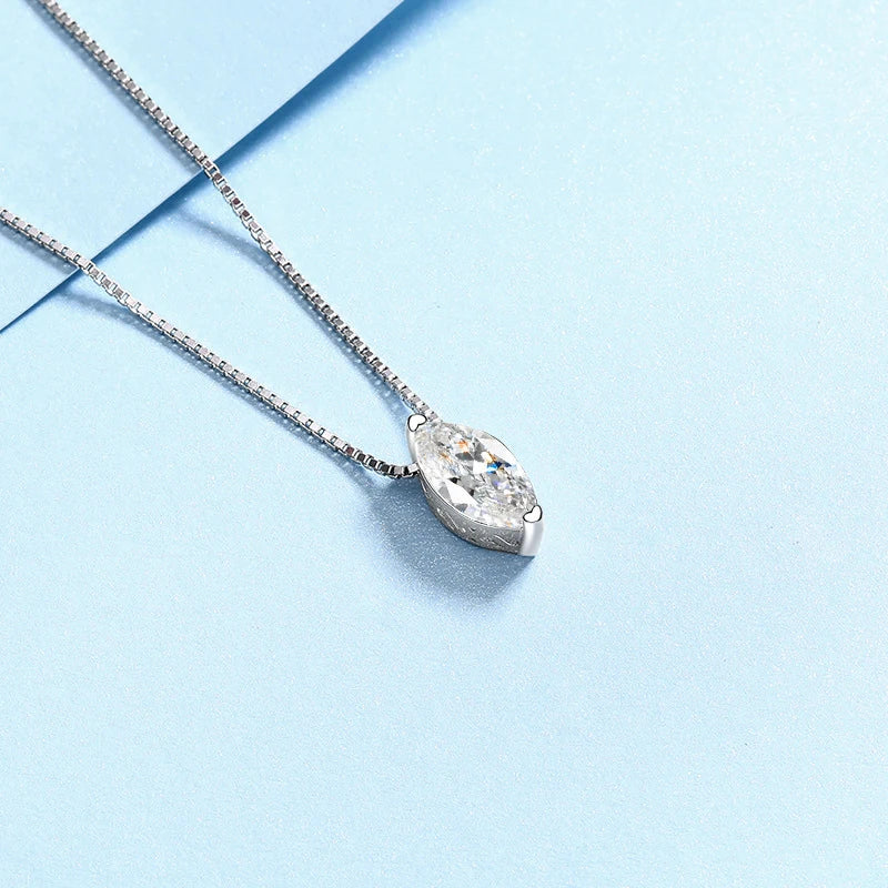 Marquise Moissanite Necklace