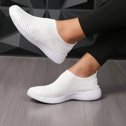 Solid Color Woven Sneakers