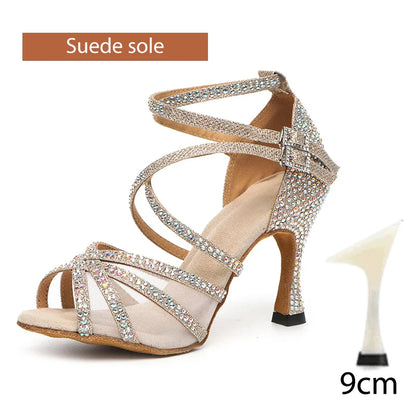 Rhinestone Latin Dance Shoes