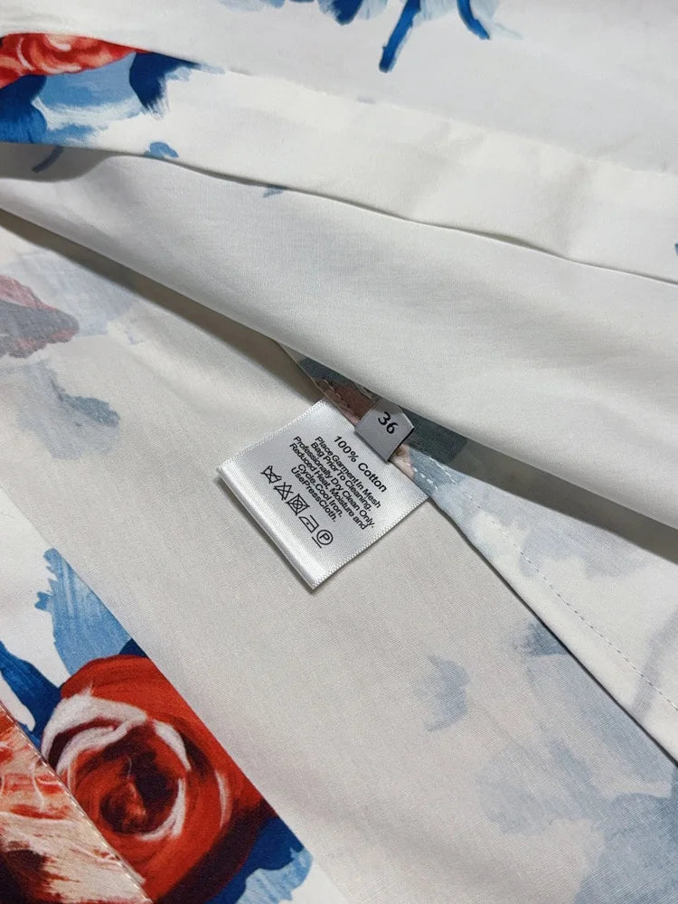 Classic Rose Print Dress